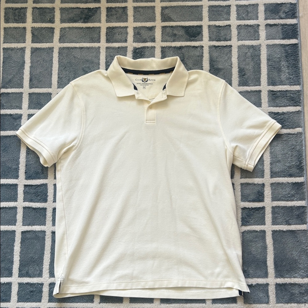 Club room Cream Polo Shirt